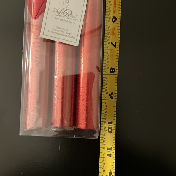 Set of 6 Red Candle Sticks - Picture 5 of 5